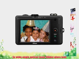 Nikon Coolpix S1100pj 14 MP Digital Camera with 5x Wide Angle Optical Vibration Reduction (VR)