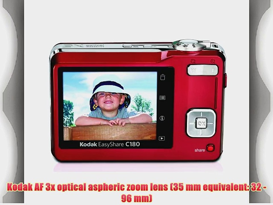 Kodak EasyShare C180 10.2MP Digital Camera with 3x Optical Zoom and 2.4
