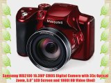 Samsung WB2100 16.3MP CMOS Digital Camera with 35x Optical  Zoom 3.0 LCD Screen and 1080i HD