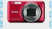 Kodak M583 Digital Camera Value Bundle kit w/ Case 4GB Card Rechargeable Battery Charger (Red)