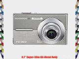 Olympus FE360 8MP Digital Camera with 3x Optical Dual Zoom (Silver)