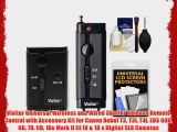 Vivitar Universal Wireless and Wired Shutter Release Remote Control with Accessory Kit for