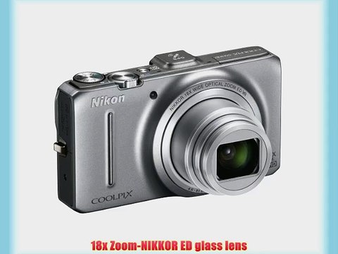 Nikon Coolpix S9300 16.0 MP Digital Camera - Silver