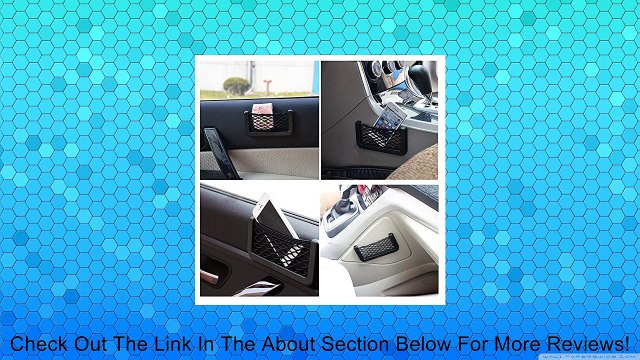 Mudder Universal Car Organizer Storage Net Bag Phone Holder Pocket (Black) Review