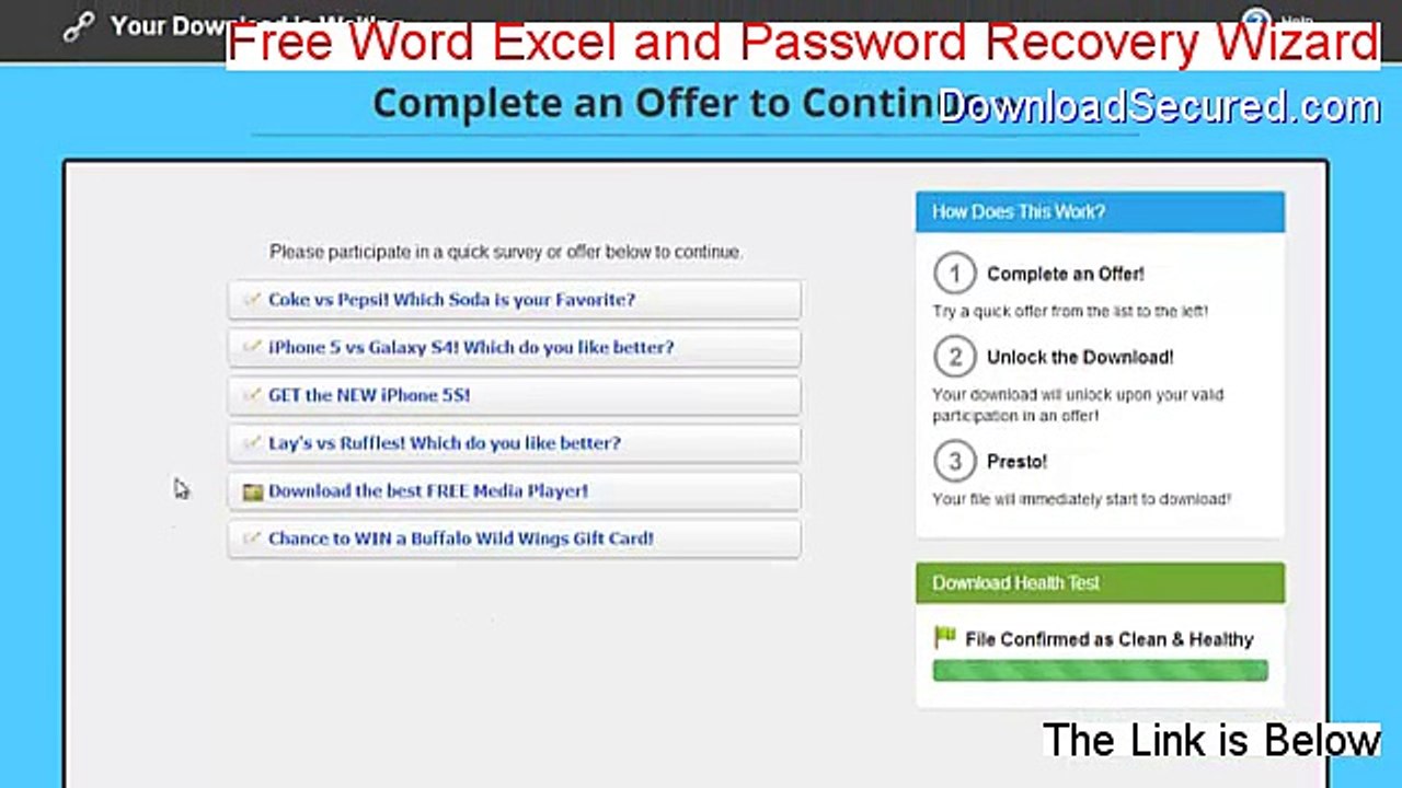 Free Word Excel and Password Recovery Wizard Free Download (Instant Download)