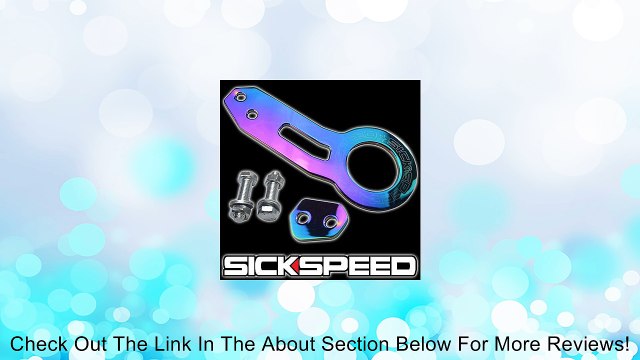 Sickspeed Neo Chrome Steel Rear Bumper High Strength Racing Tow Hook Set Review