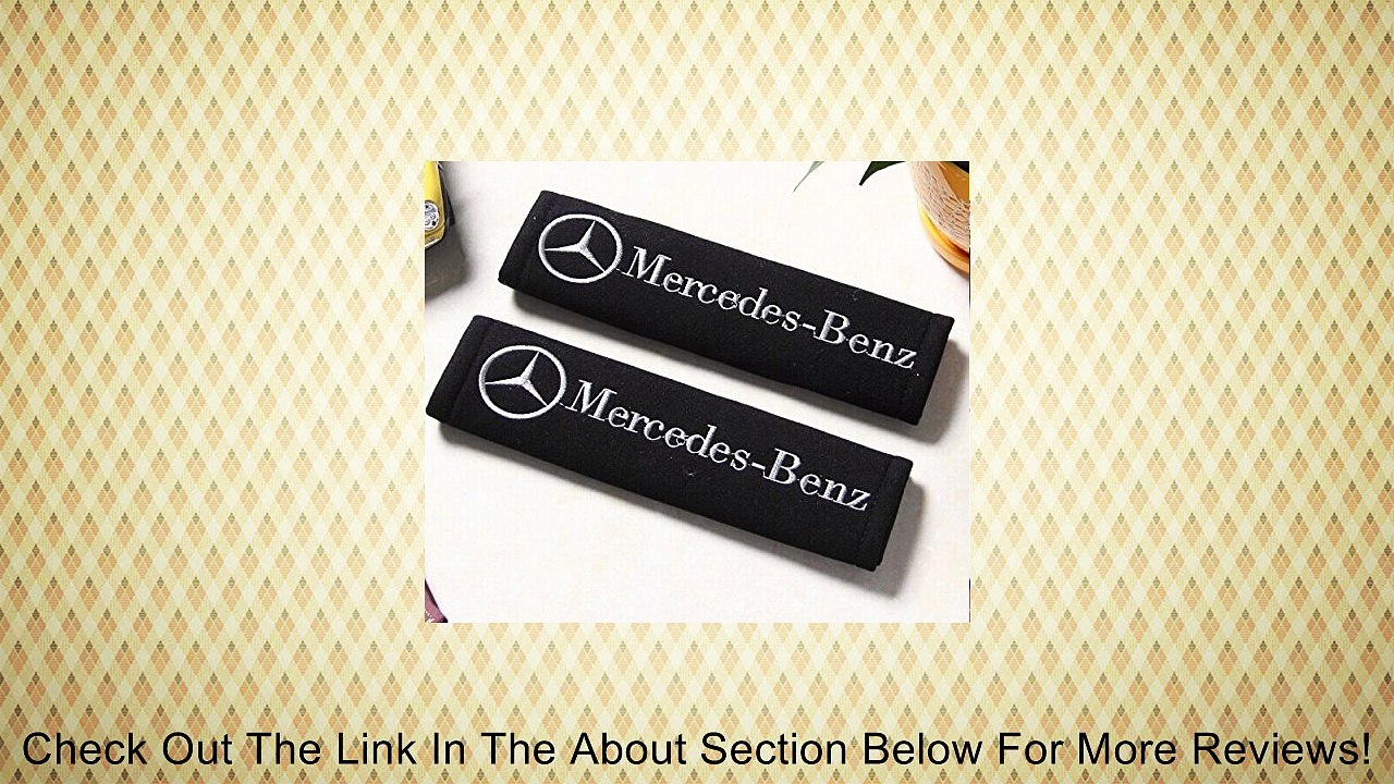 D&R� Set of 2 Seat Belt Covers Shoulder Pads For Mercedes Benz Silver Review