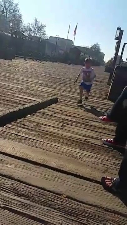 Dumb kid FAIL, falling in a hole in front of mother : Parenting is hard.