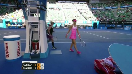 Final set tiebreak - Mattek-Sands/Safarova vs. Chan/Zheng