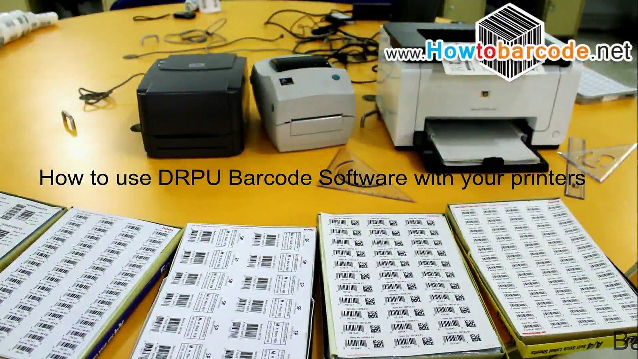 Design & print barcode labels with barcode printers