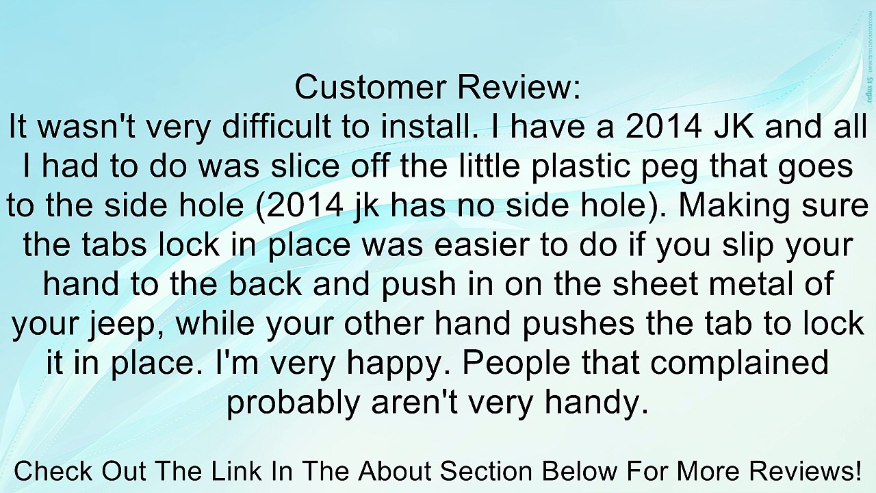 Sunroadway� for Jeep Wrangler 2007-2014 JK & Unlimited Fuel Filler Door Cover Gas Tank Cap 4-Door 2-Door Black Review