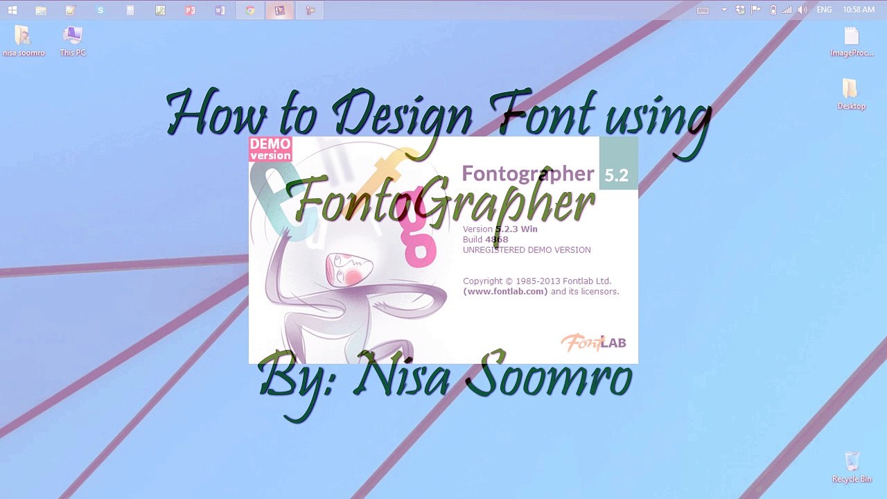 Font Design Using Fontographer
