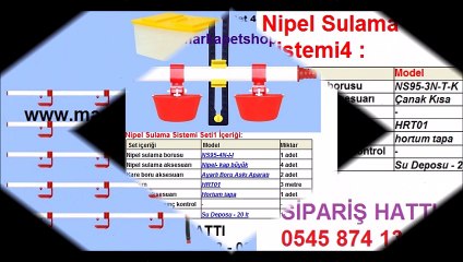 Nipel suluk,nipel tavuk suluğu,nipel civciv sulukları,nipel suluk fiyatları