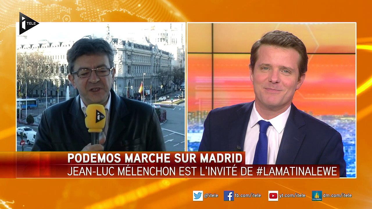 Jean-Luc Mélenchon à Madrid pour la marche de Podemos