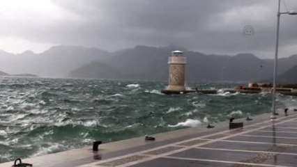 Marmaris'te Kuvvetli Rüzgar
