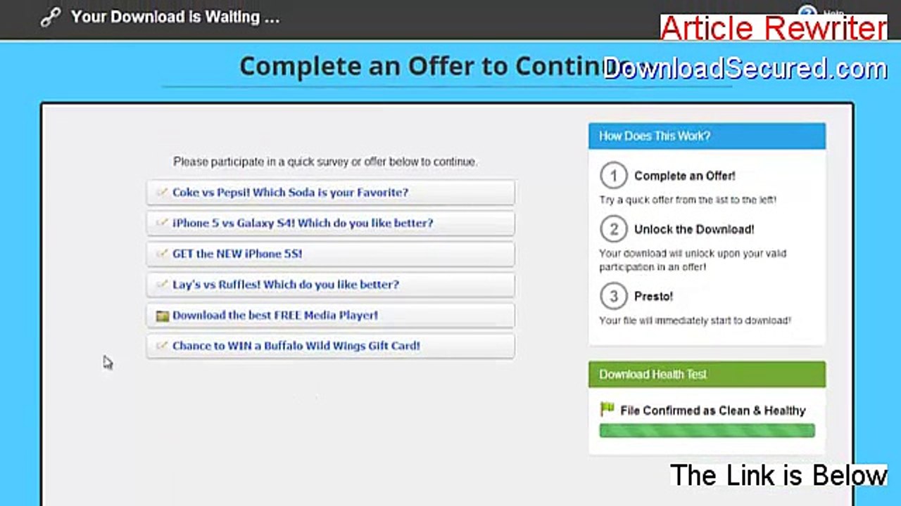 Article Rewriter Download (Download Here)