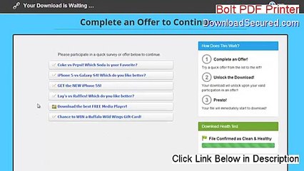 Bolt PDF Printer Cracked - Risk Free Download [2015]