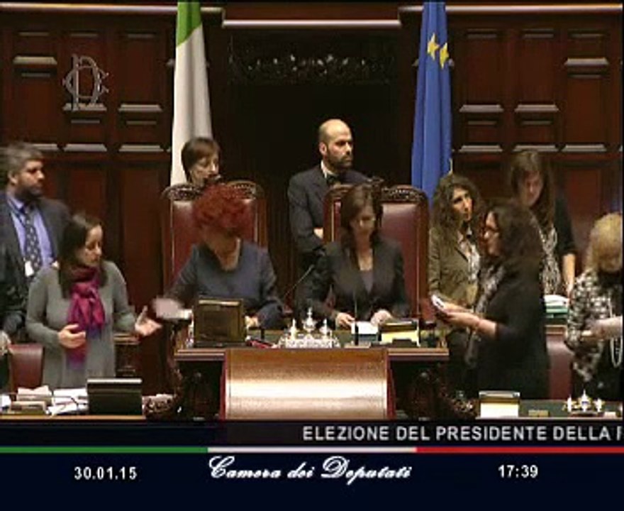 Roma - Elezione del Presidente della Repubblica  - Risultato (30.01.15)