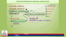 C program: Produce the following out using draw_astarik Function