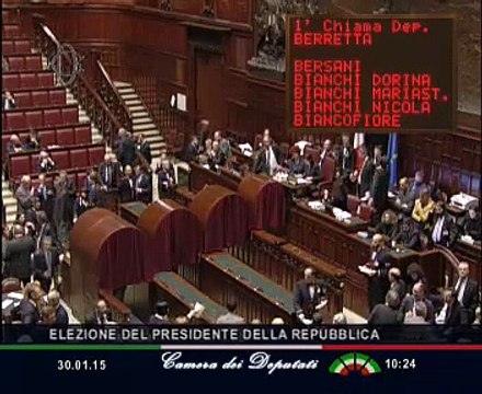 Roma - Elezione del Presidente della Repubblica - Votazione (30.01.15)