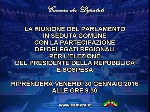 Roma - Quirinale, seconda fumata nera, quorum non raggiunto (30.01.15)