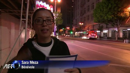 Los Angeles: des bénévoles recensent les sans-abris