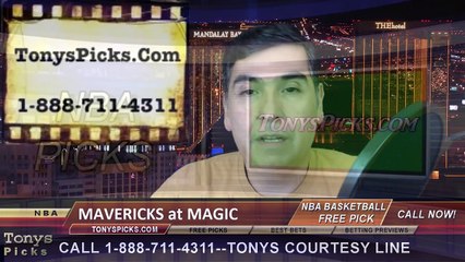 Orlando Magic vs. Dallas Mavericks Free Pick Prediction NBA Pro Basketball Odds Preview 1-31-2015