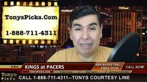 Indiana Pacers vs. Sacramento Kings Free Pick Prediction NBA Pro Basketball Odds Preview 1-31-2015