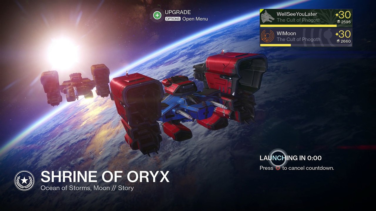 Destiny PS4 [Invective] Coop Part 662 - (Shrine of Oryx, Moon) Daily Heroic Story [With Commentary]