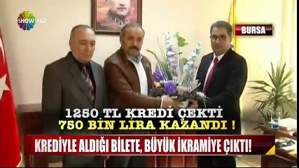 Kredi Çekip Aldığı Bilete 3 Milyon TL Çıktı