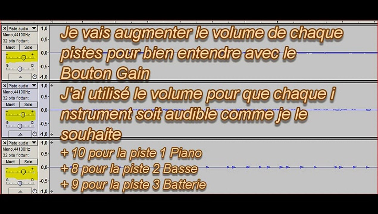 Audacity Traiter les pistes