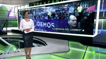 Miles de personas acompañan a Podemos en las calles de Madrid -por el cambio