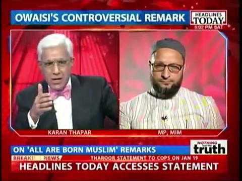 Asaduddin Owaisi Made Anchor Karan Thapar Speechless After Called Muslims Are Nonsense