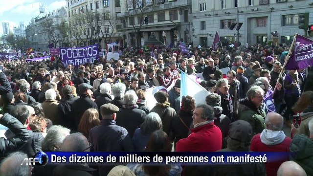 Madrid: Podemos rassemble des dizaines de milliers de personnes