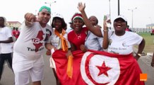 أجواء دخول الجماهير إلى ملعب باتا قبل لقاء تونس و غينيا الإستوائية