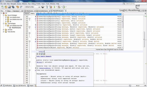 6. Data Structure and Implementation - Unit Testing of List Data Structure
