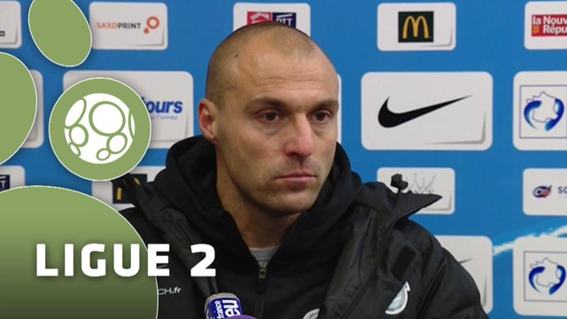 Conférence de presse Tours FC - AC Ajaccio (0-2) : Gilbert ZOONEKYND (TOURS) - Olivier PANTALONI (ACAJ) - 2014/2015