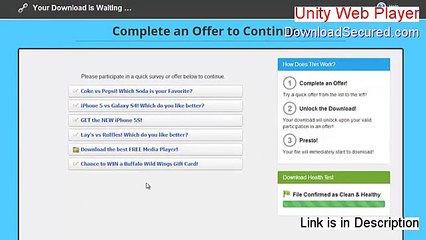 Unity Web Player Key Gen (Instant Download 2015)
