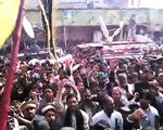SP Shikarpur Ke janazaNimaz main shirkat aur Azadaro ka SP Shikarpur pi humla