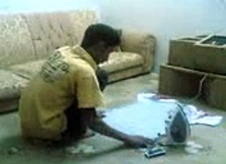 attending call with iron