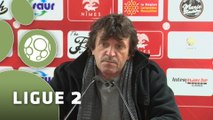 Conférence de presse Nîmes Olympique - AS Nancy-Lorraine (1-1) : José  PASQUALETTI (NIMES) - Pablo  CORREA (ASNL) - 2014/2015