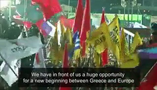 Greeks celebrate Syriza victory - Video Dailymotion