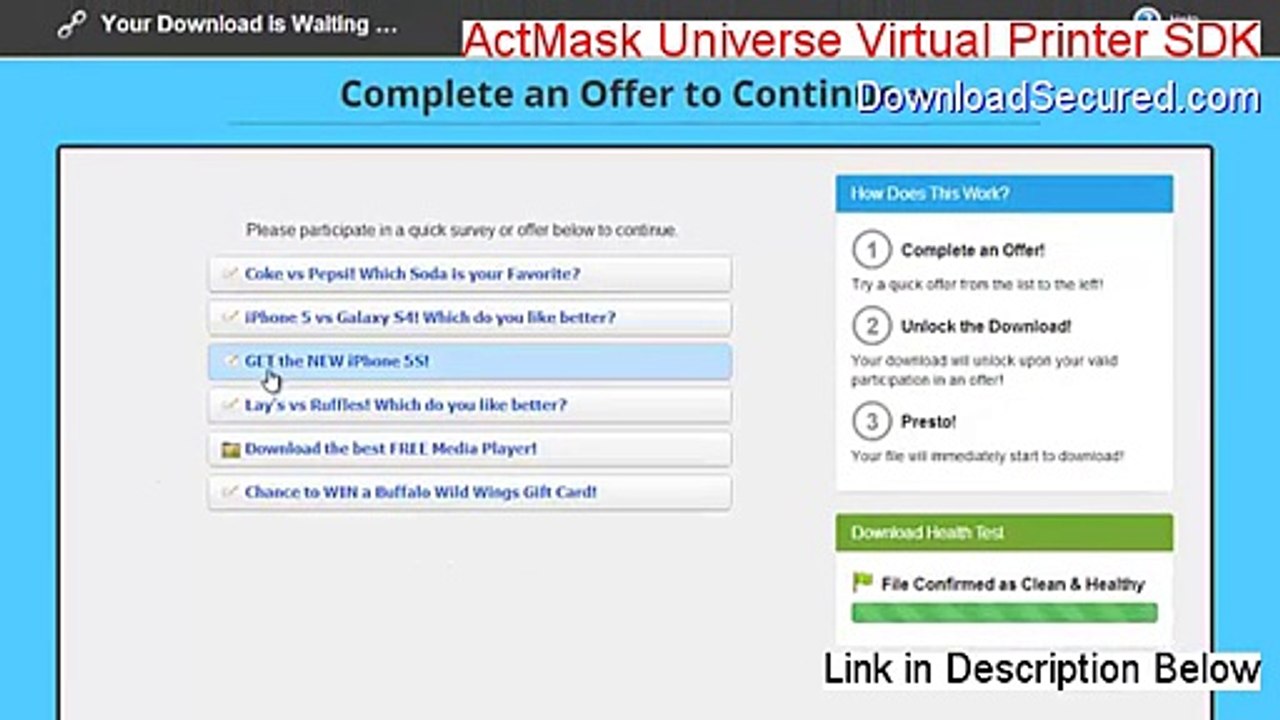 ActMask Universe Virtual Printer SDK Download Free (Legit Download 2015)