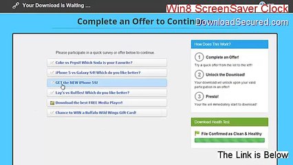 Win8 ScreenSaver Clock Keygen - Legit Download (2015)