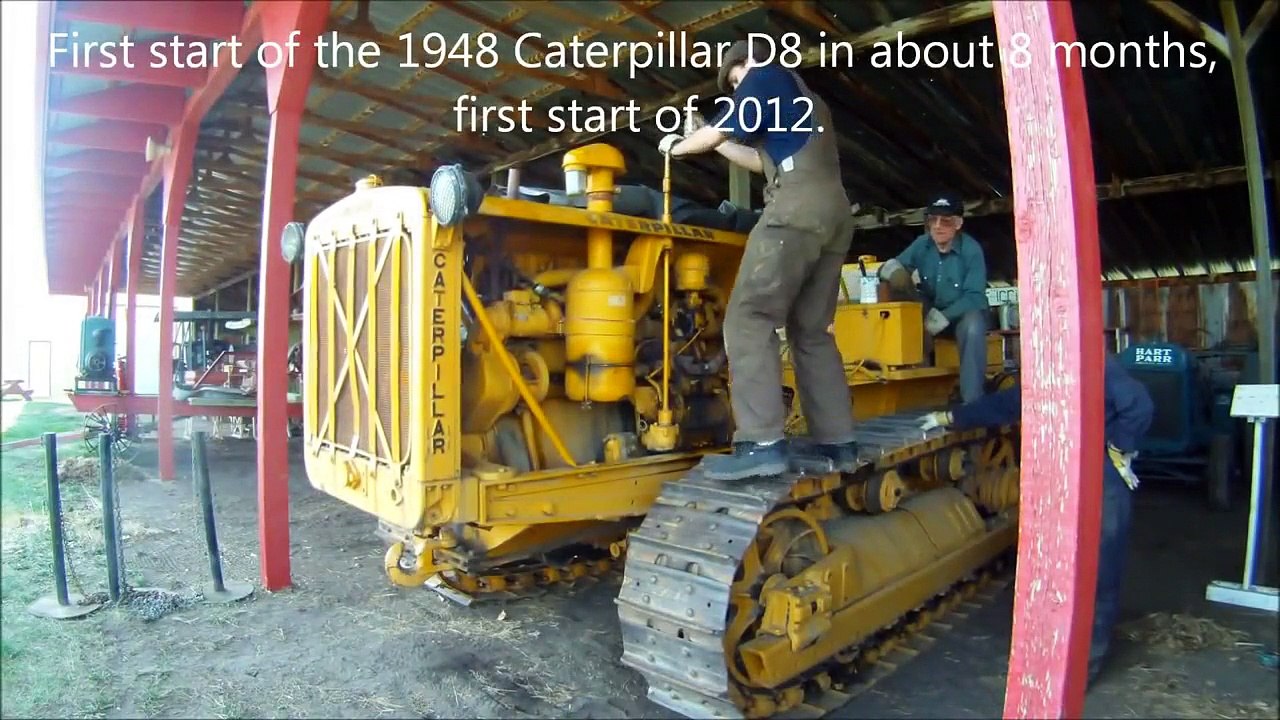 WIE STARTET MAN EIN CATERPILLAR D8 70 JAHRE ALT HOW TO START MAN ON CATERPILLAR D8 70 YEARS OLD