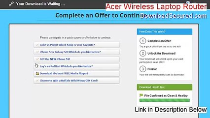 Acer Wireless Laptop Router Free Download [Risk Free Download]