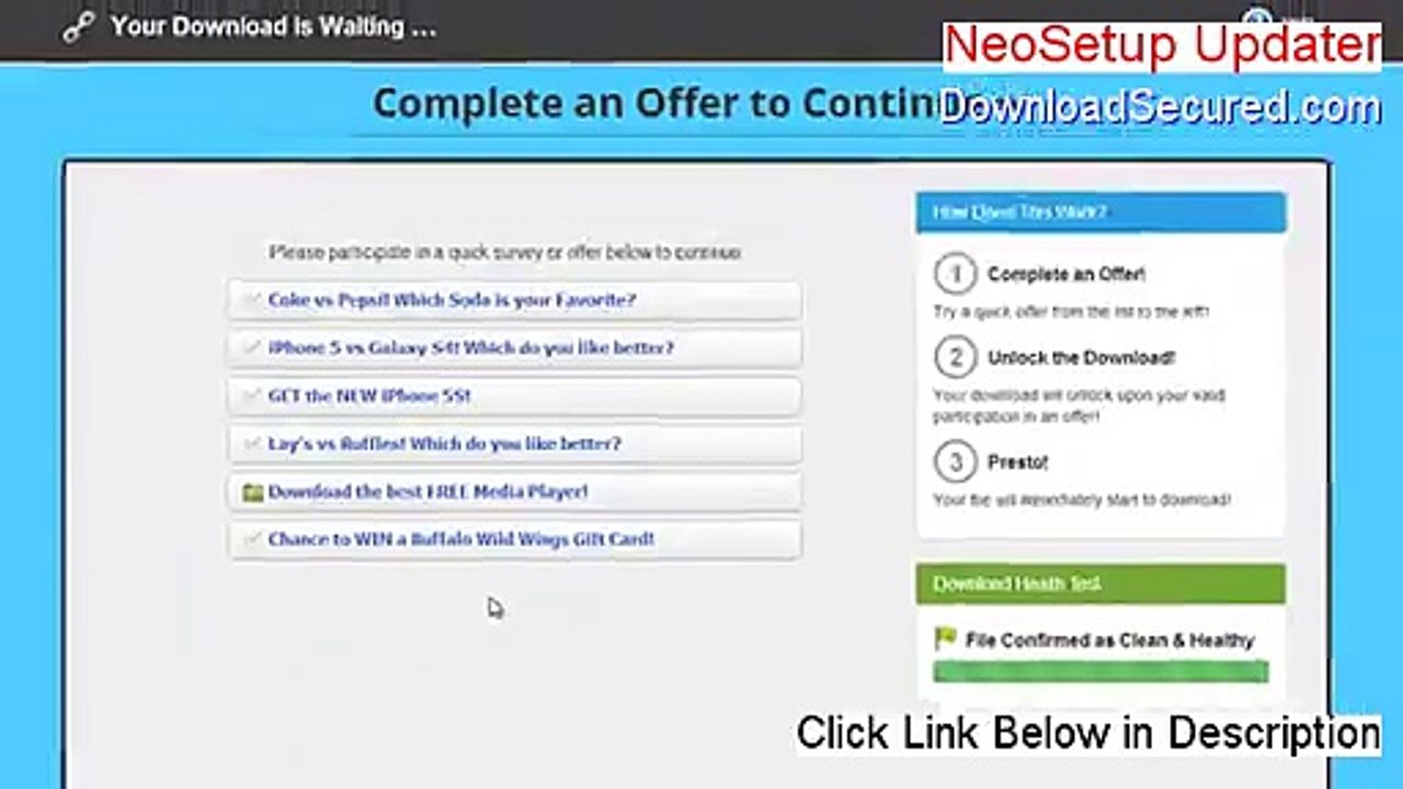 NeoSetup Updater Download (Risk Free Download 2015)