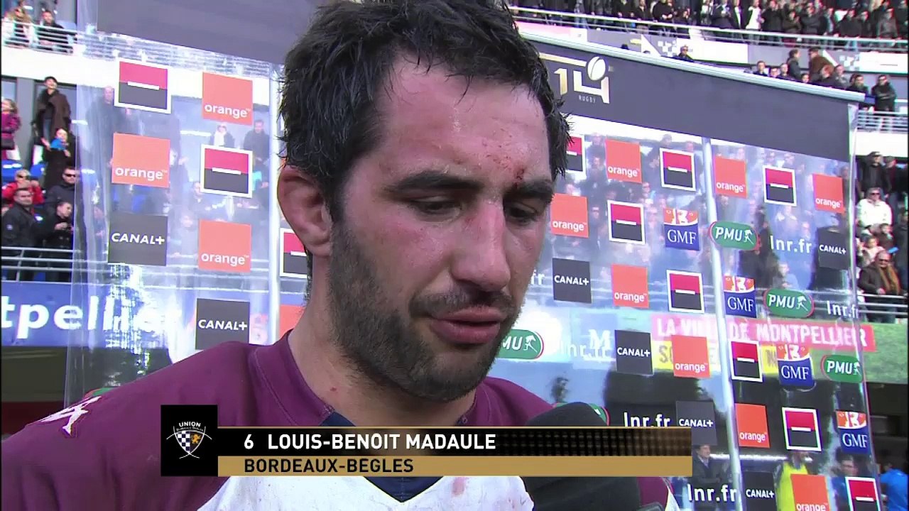 TOP14 - Montpellier-Bordeaux: Interview Louis Benoit Madaule (BOR) - J17 - Saison 2014/2015