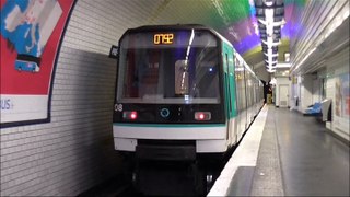 MF88 : Départ de la station Pré Saint Gervais sur la ligne 7bis du métro parisien