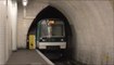 MF88 : Arrivée à la station Buttes Chaumont sur la ligne 7bis du métro parisien